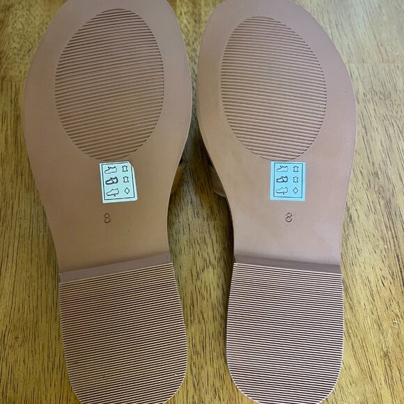 Crevo Women Busy Slide Sandals Size 8 Brown Leather Strappy - Picture 6 of 6